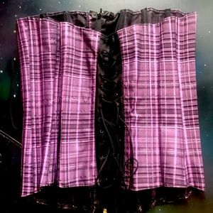 Purple Tie up Corset
